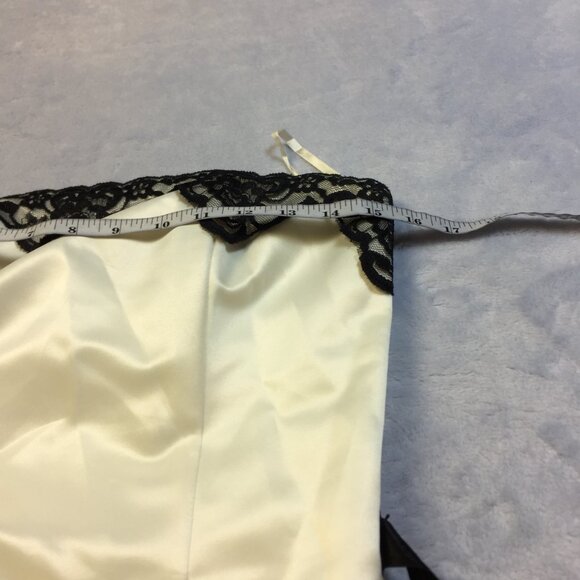 Vintage Jessica McClintock Gunne Sax Strapless Dress Size 7/8 Womans Ivory Satin - Picture 14 of 16